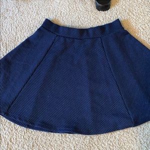 Blue skater skirt
